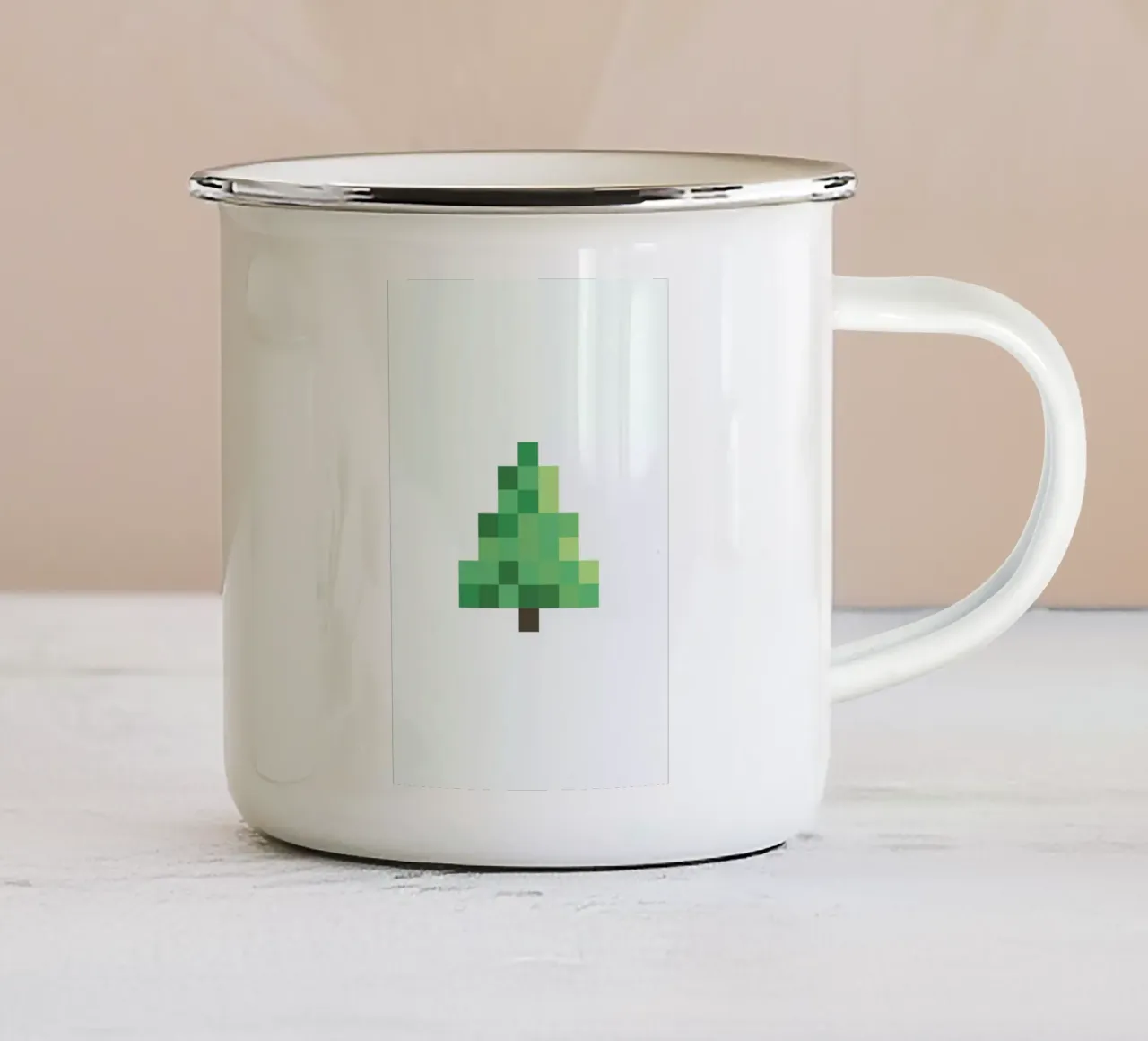 Pixel Tree tazza in smalto da Studio One