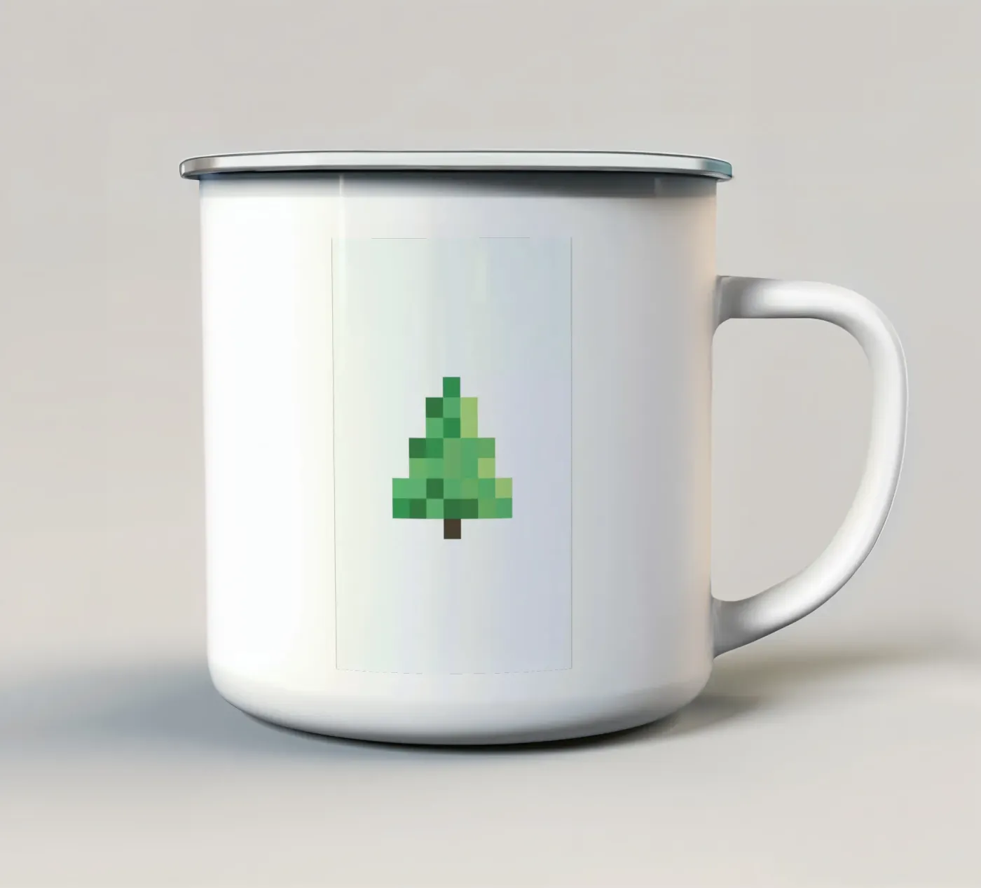 Pixel Tree enamel mug by Studio One