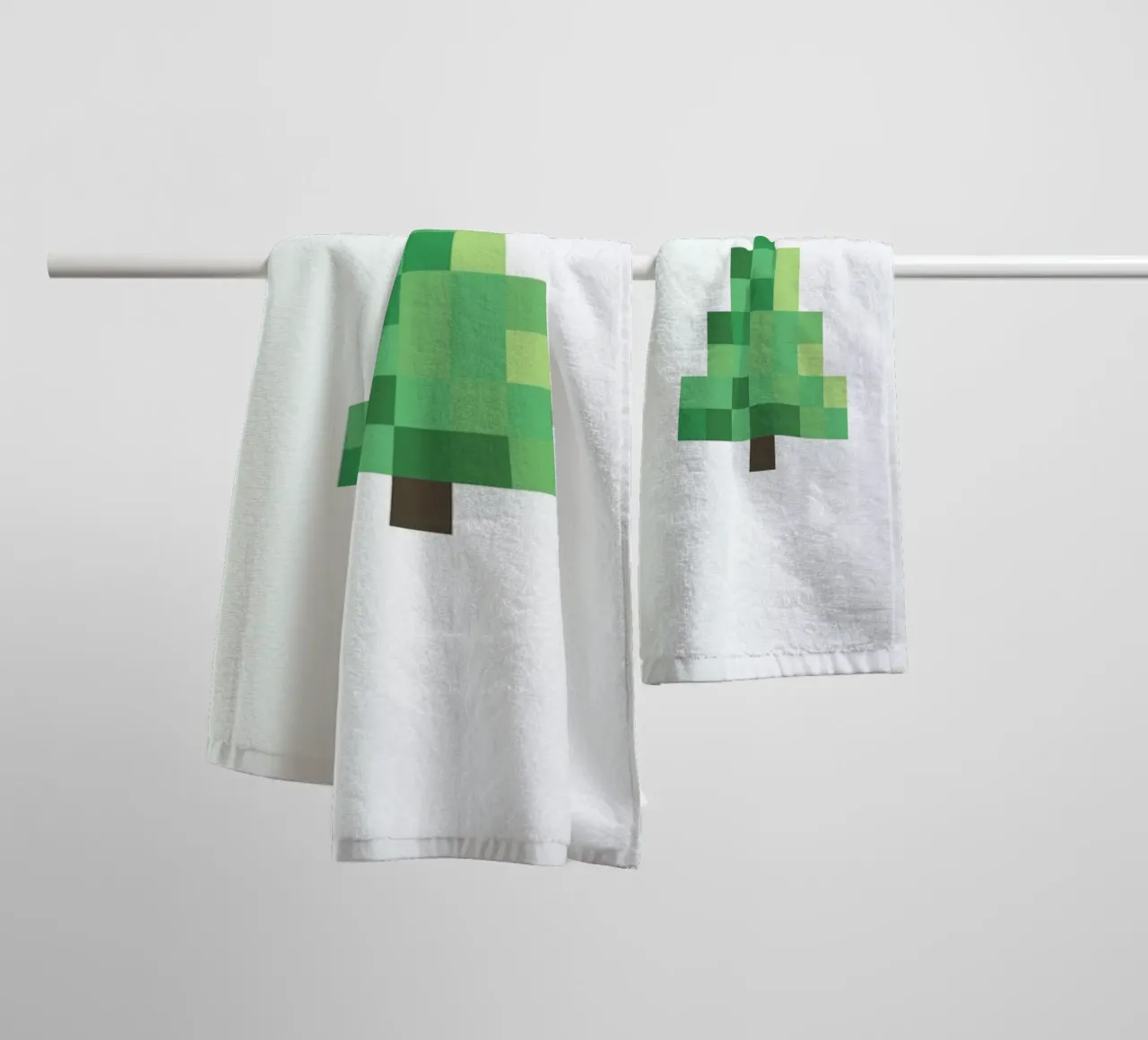 Pixel Tree badhanddoek van Studio One