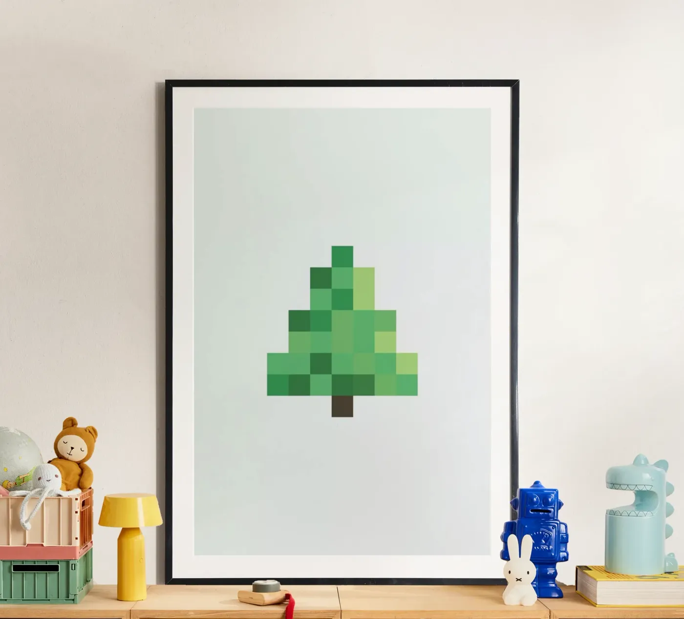Pixel Tree Poster von Studio One