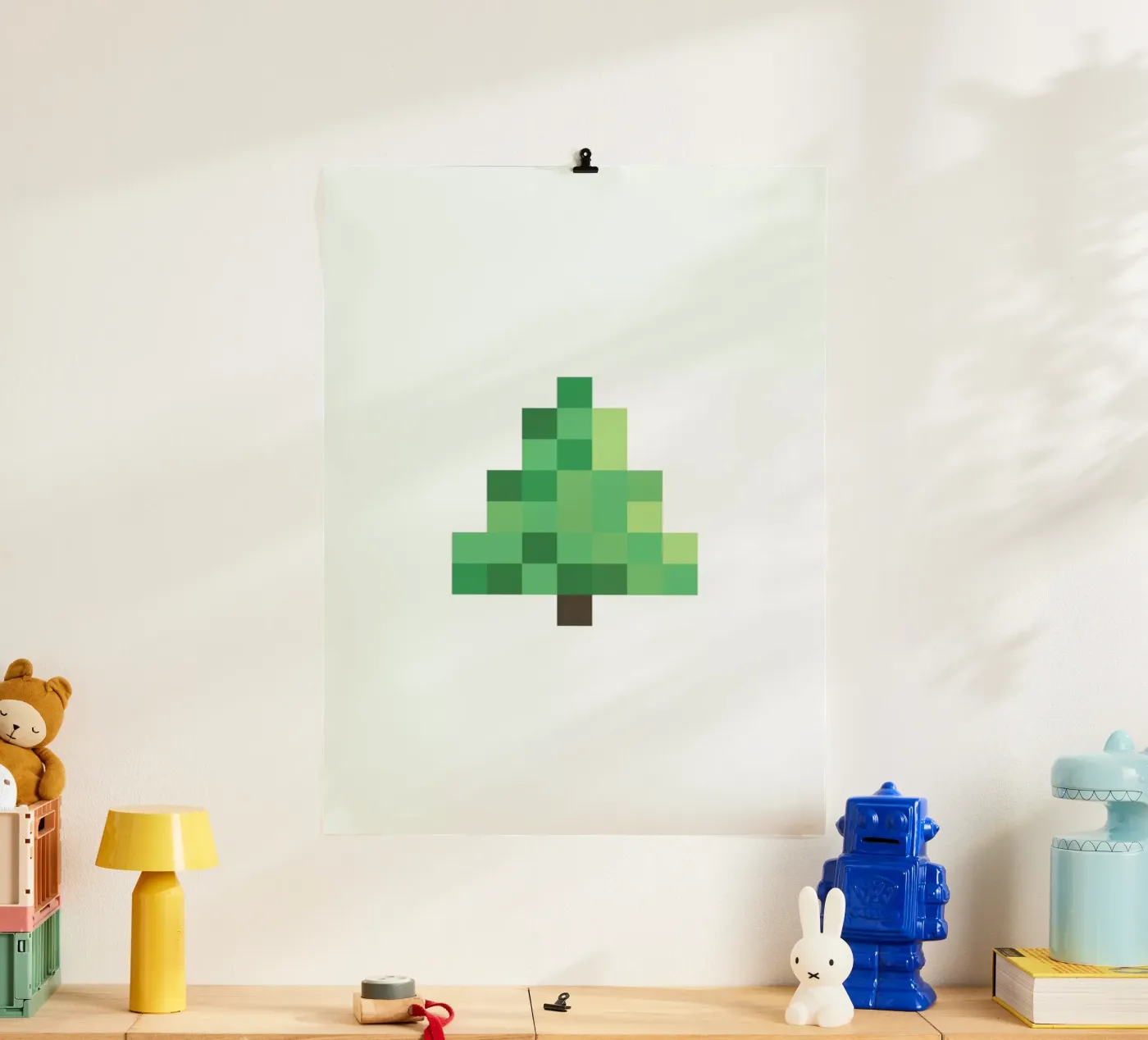 Pixel Tree Poster von Studio One