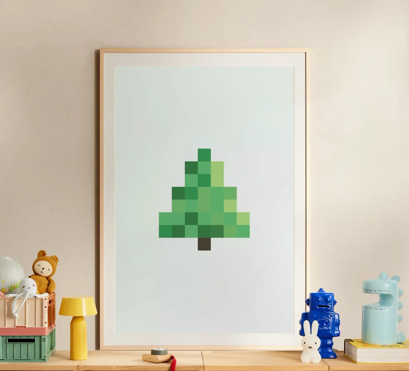 Pixel Tree Poster von Studio One