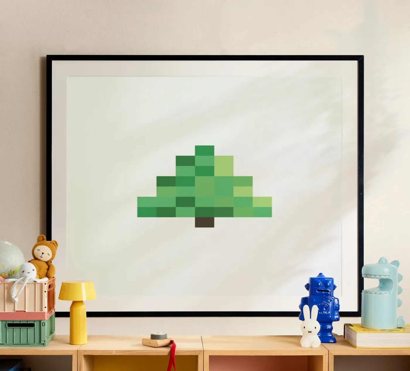 Pixel Tree Poster von Studio One