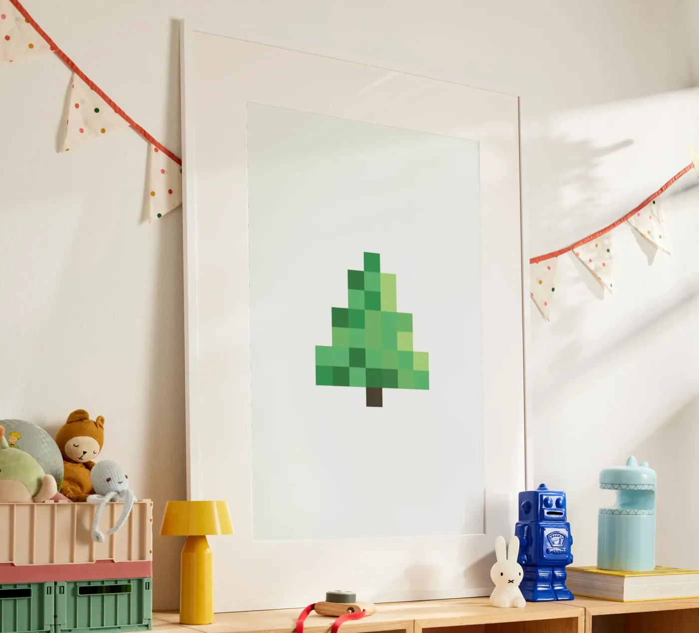 Pixel Tree Poster von Studio One