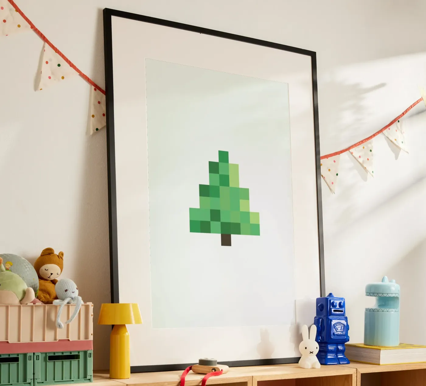 Pixel Tree Poster von Studio One