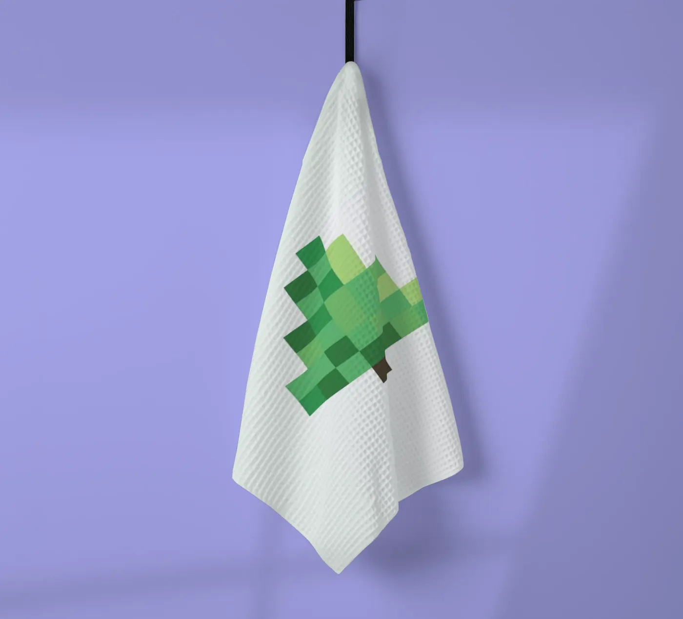 Pixel Tree tea towel by Studio One