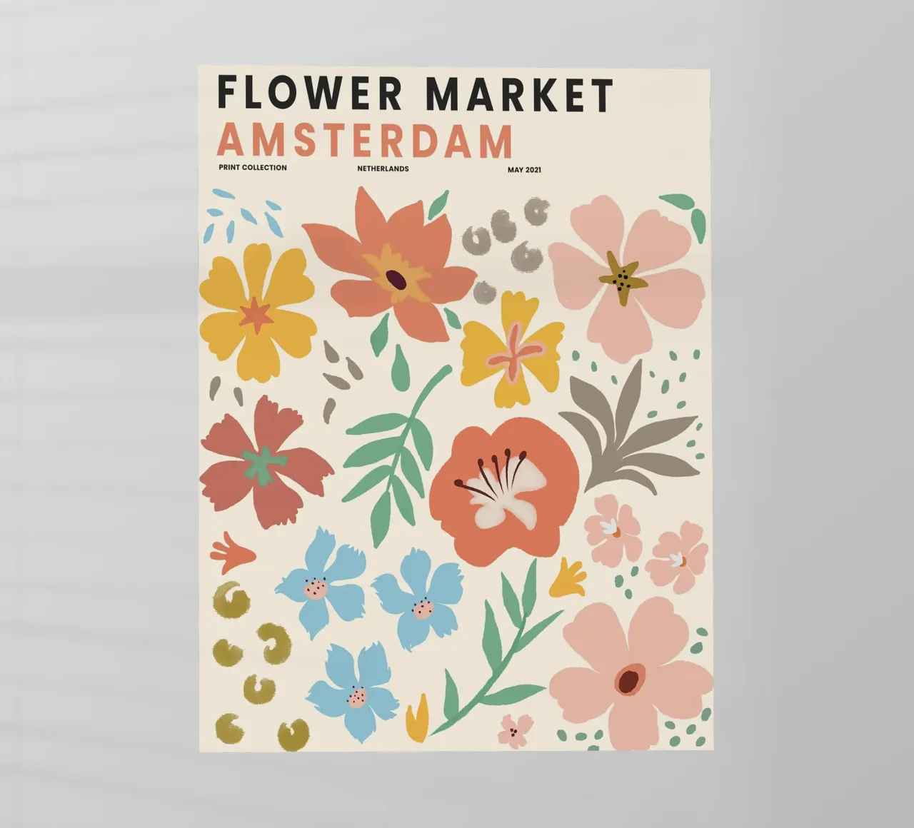 Mercato dei fiori di Amsterdam - Allegro design floreale pellicola backlit da Whole©