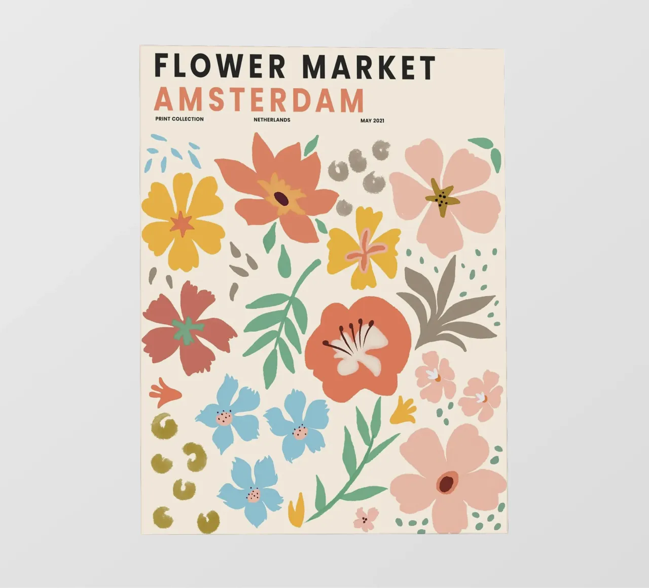 Mercato dei fiori di Amsterdam - Allegro design floreale pellicola backlit da Whole©