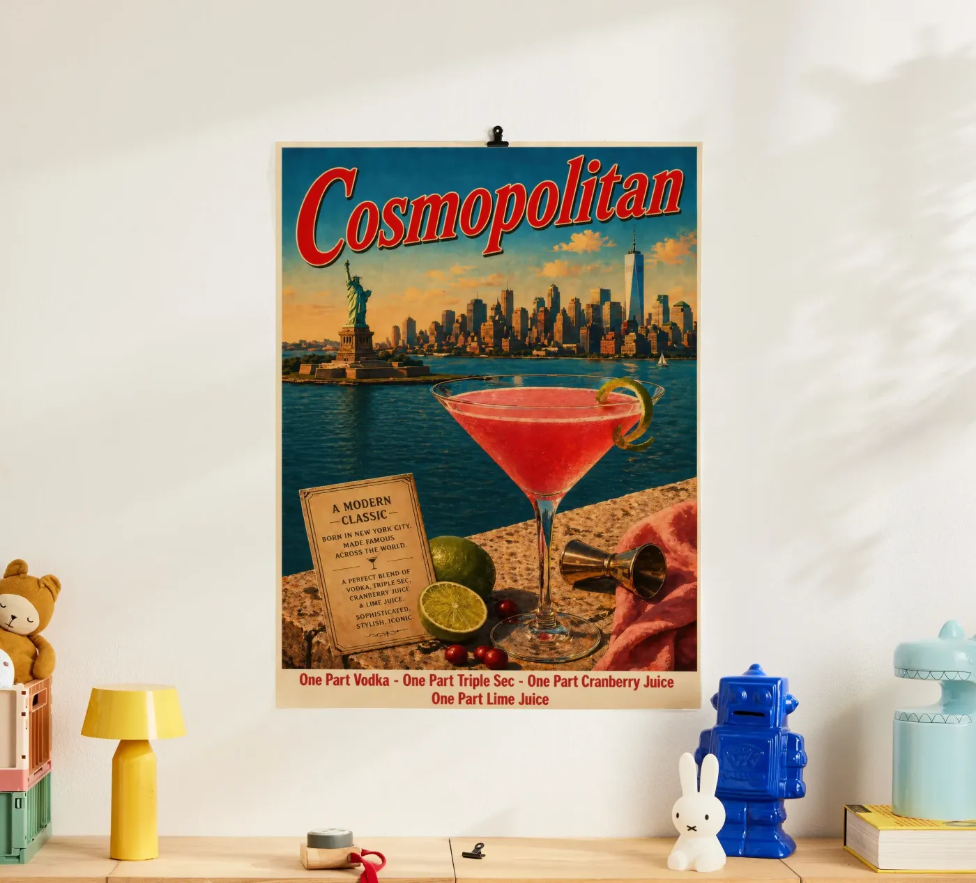 Cosmopolitan Poster von Emiliarts