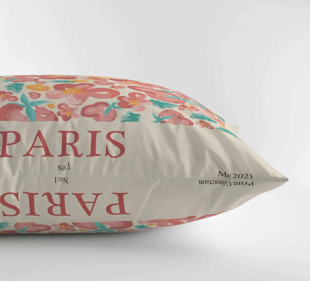 Design floreale Parigi - Motivo floreale vivace cuscino da Whole©