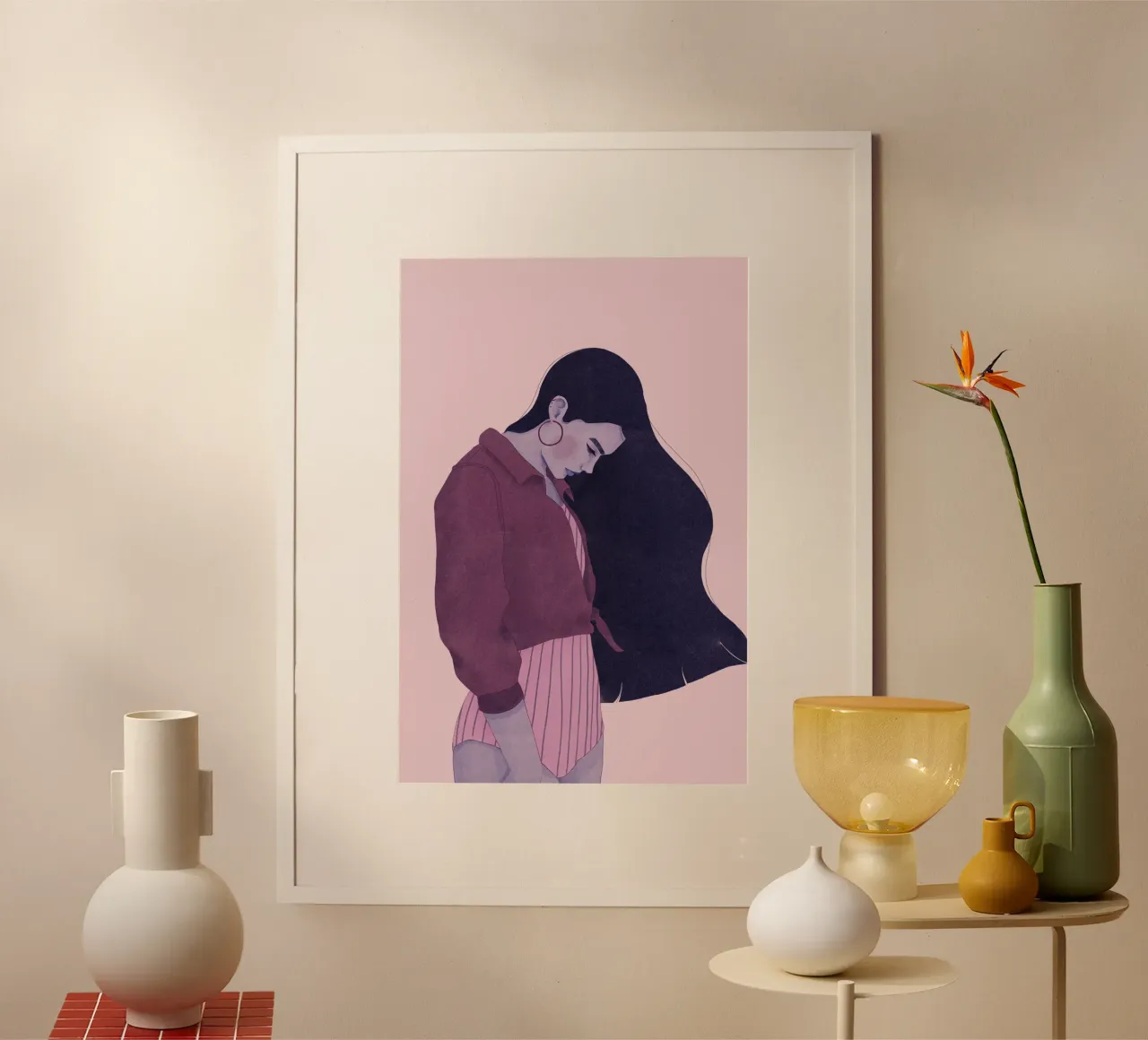 Veronika Grenzebach - Cheveux comme le ciel de nuit poster de The Artcircle