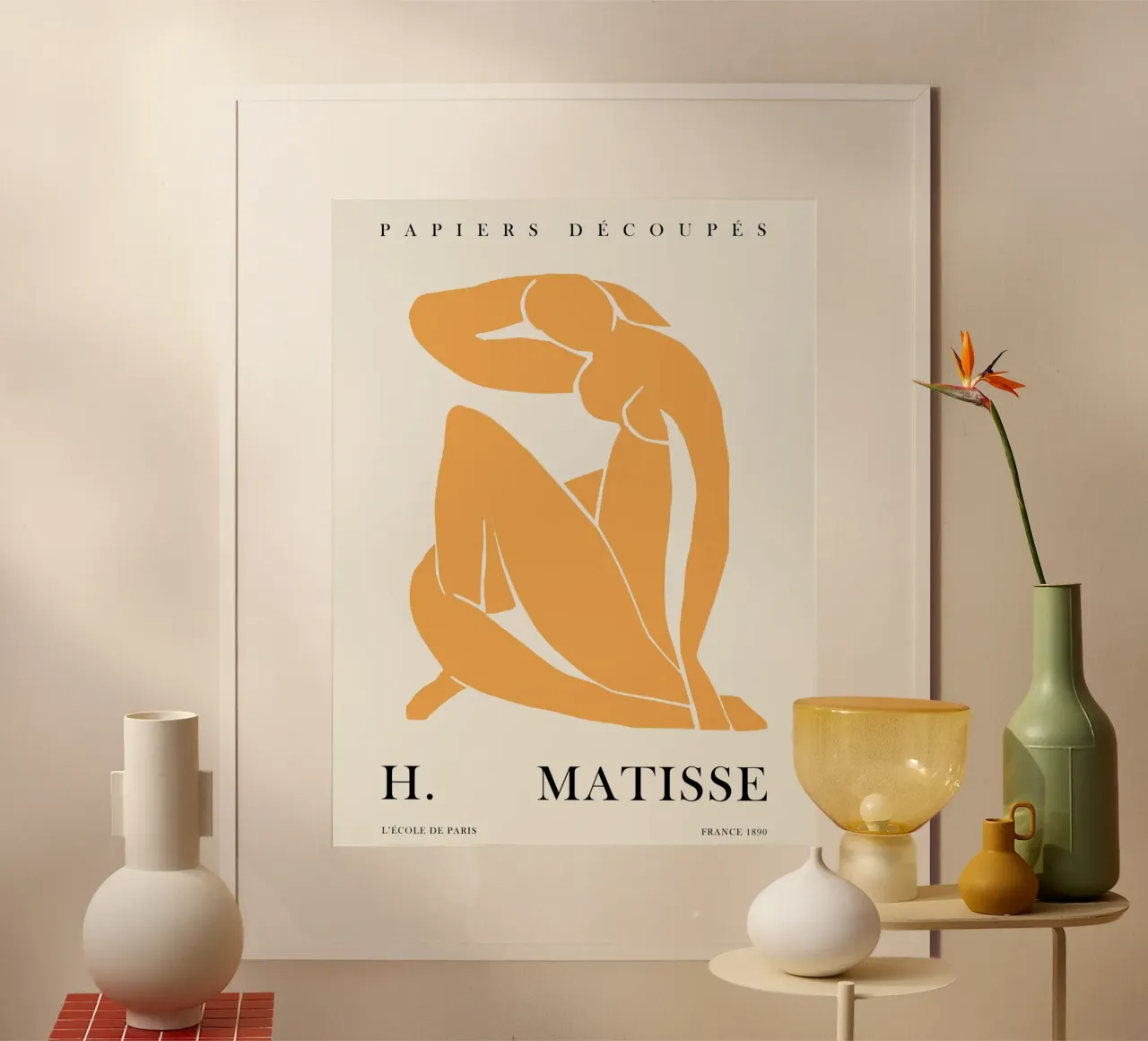 Figurina di Matisse - Forma d'arte classica poster con telaio in plastica da Whole©
