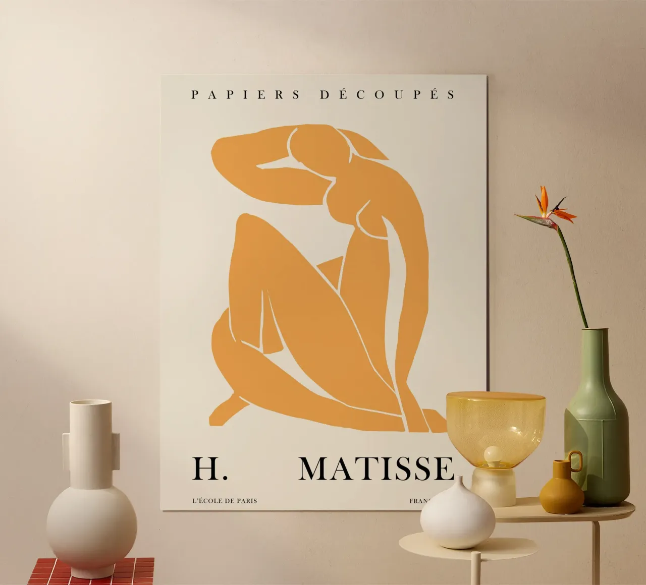 Figurina di Matisse - Forma d'arte classica poster con telaio in plastica da Whole©