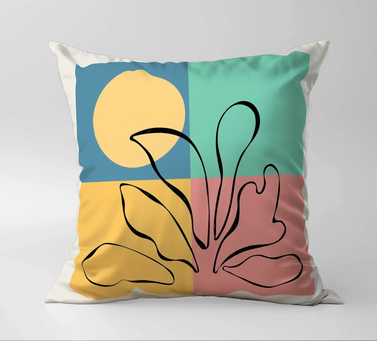 Opera d'arte botanica - ispirata a Matisse cuscino da Whole©