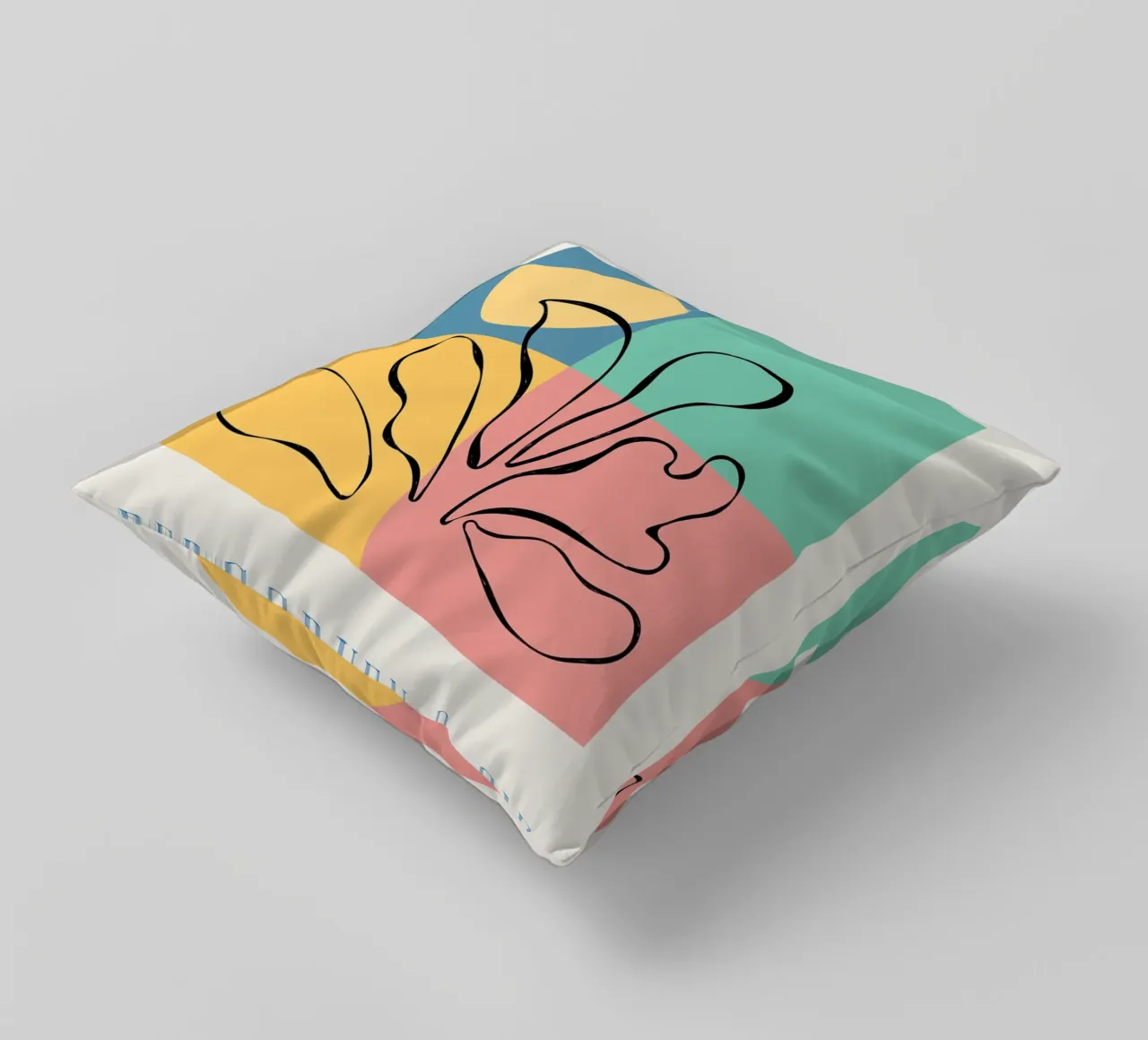 Opera d'arte botanica - ispirata a Matisse cuscino da Whole©