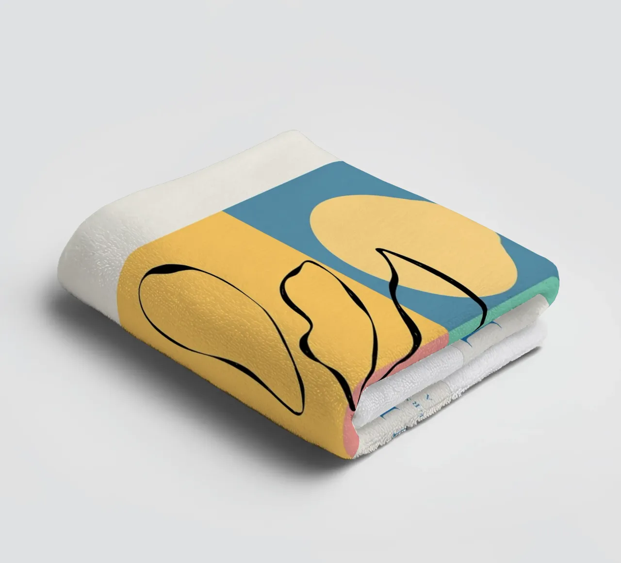 Botanical work of art - inspired by Matisse towel by Whole©