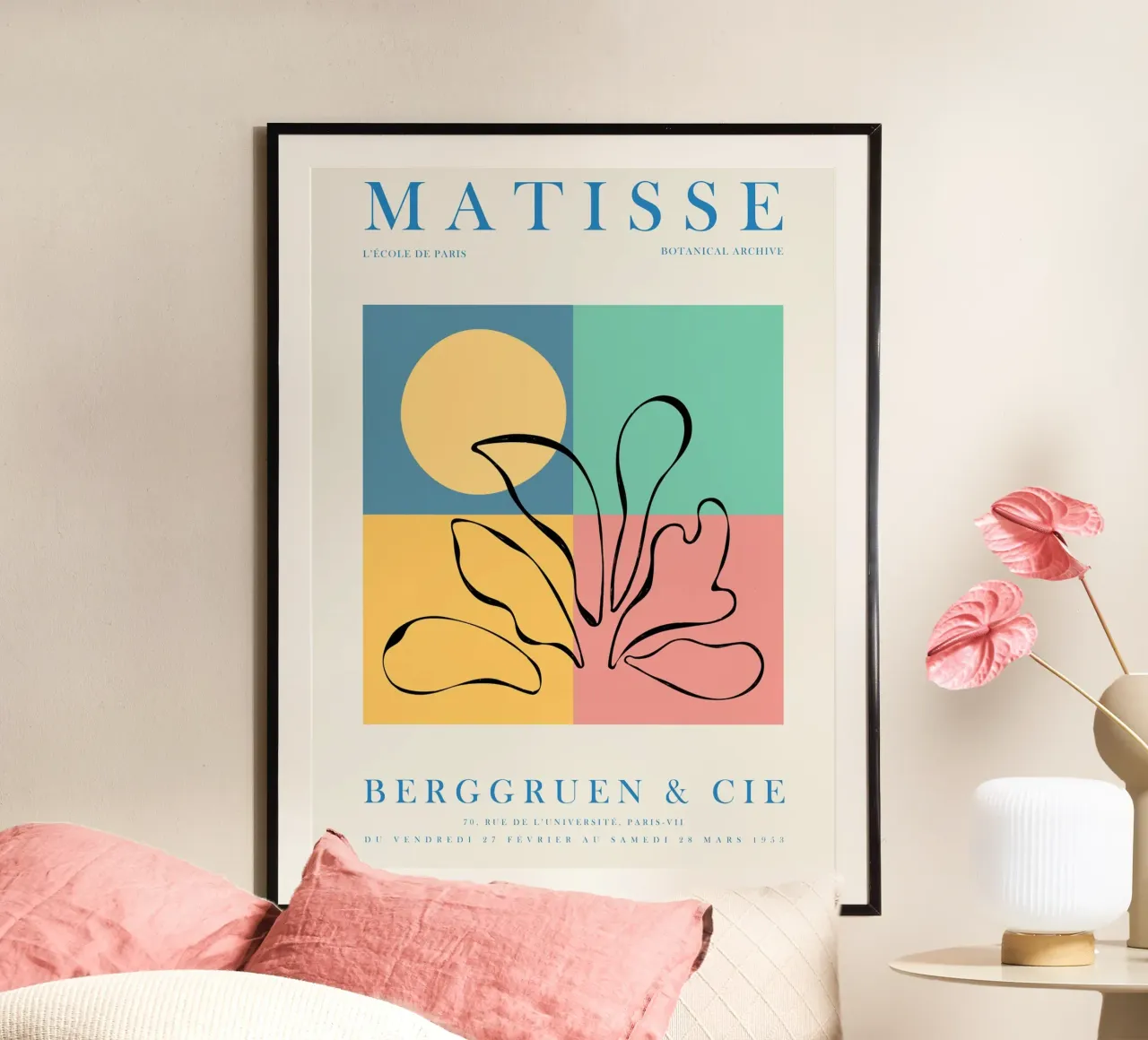 Opera d'arte botanica - ispirata a Matisse carta hahnemühle da Whole©