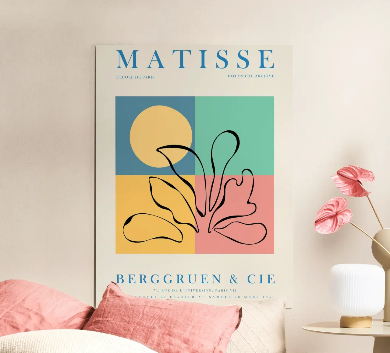 Opera d'arte botanica - ispirata a Matisse carta hahnemühle da Whole©