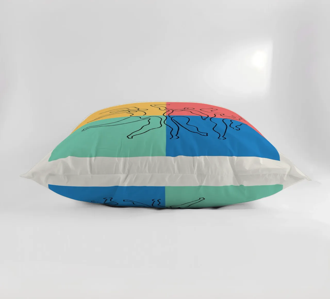 Picasso art poster - Colourful museum poster decorative cushion by Whole©