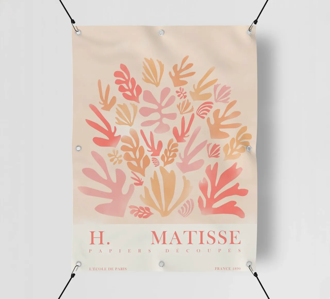 Opera d'arte ispirata a Matisse telo in pvc da Whole©