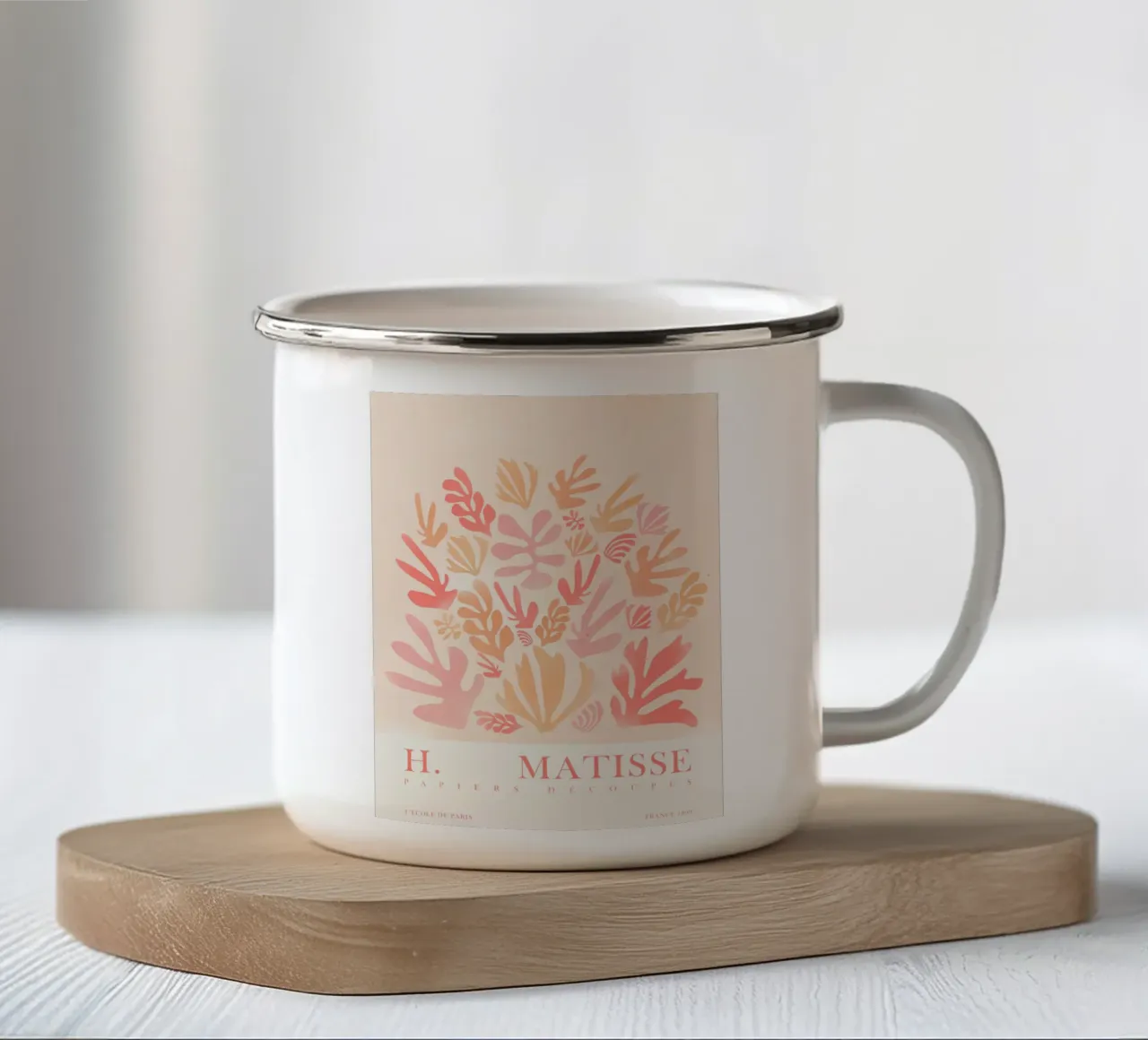 Opera d'arte ispirata a Matisse tazza in smalto da Whole©