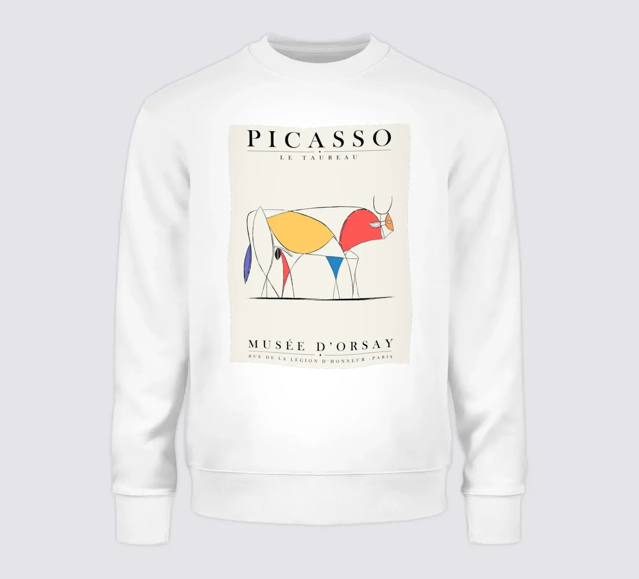 Design minimalista del toro ispirato a Picasso felpa da Whole©
