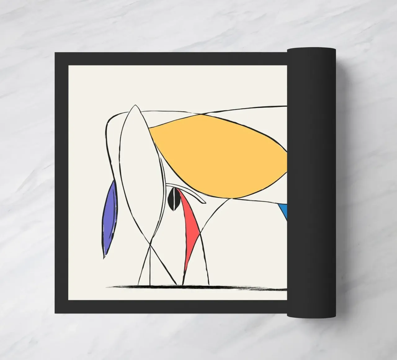 Design minimalista del toro ispirato a Picasso zerbino da Whole©