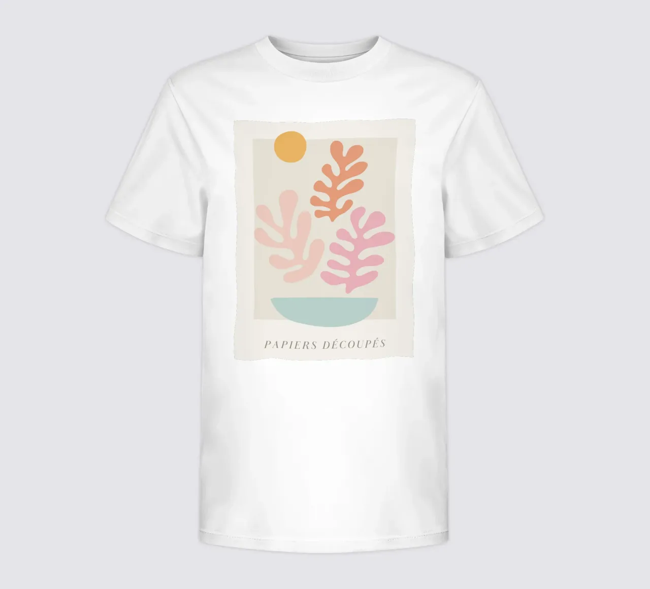 Motif de feuille abstrait et coloré - Impression d'art moderne t-shirt enfant de Whole©