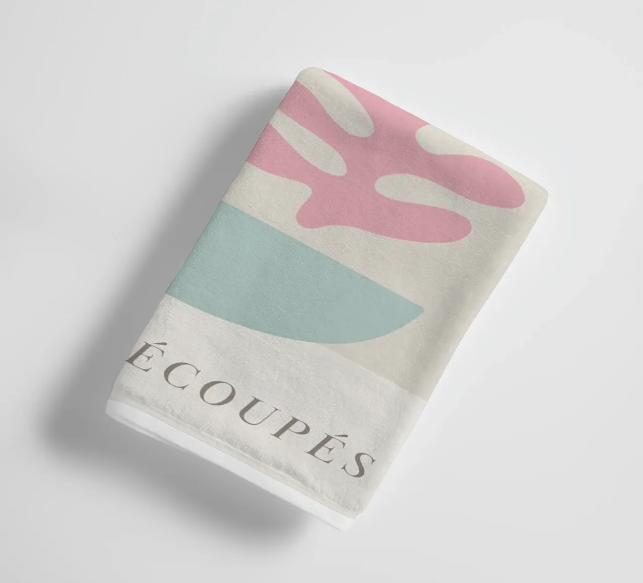 Colourful abstract leaf motif - Modern art print towel by Whole©