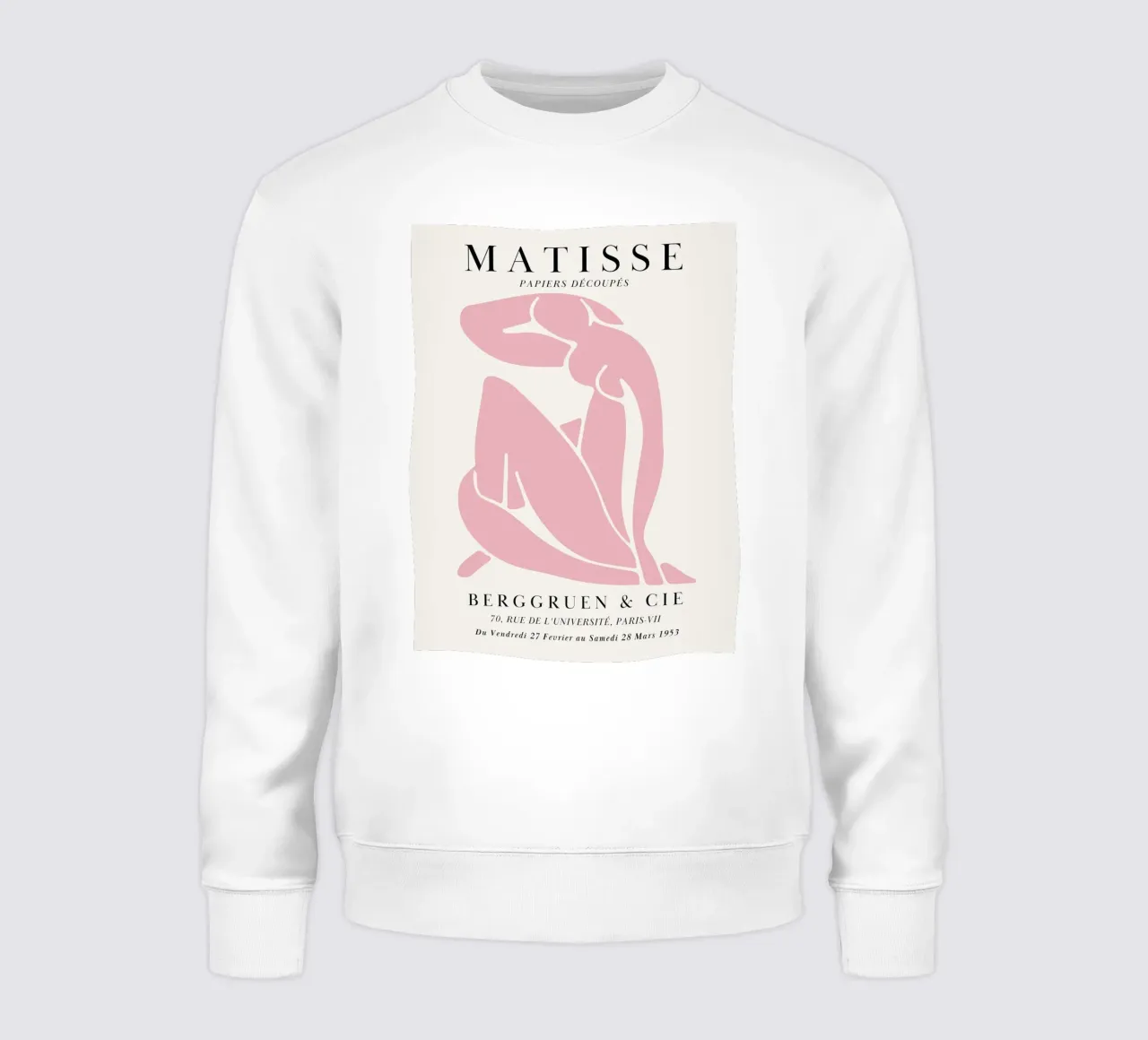 Figura astratta in rosa - opera d'arte ispirata a Matisse felpa da Whole©