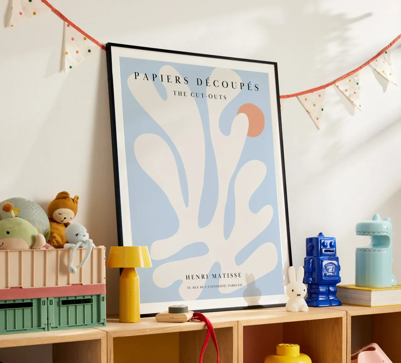 Matisse-inspired silhouette motif in soft colours hahnemühle by Whole©
