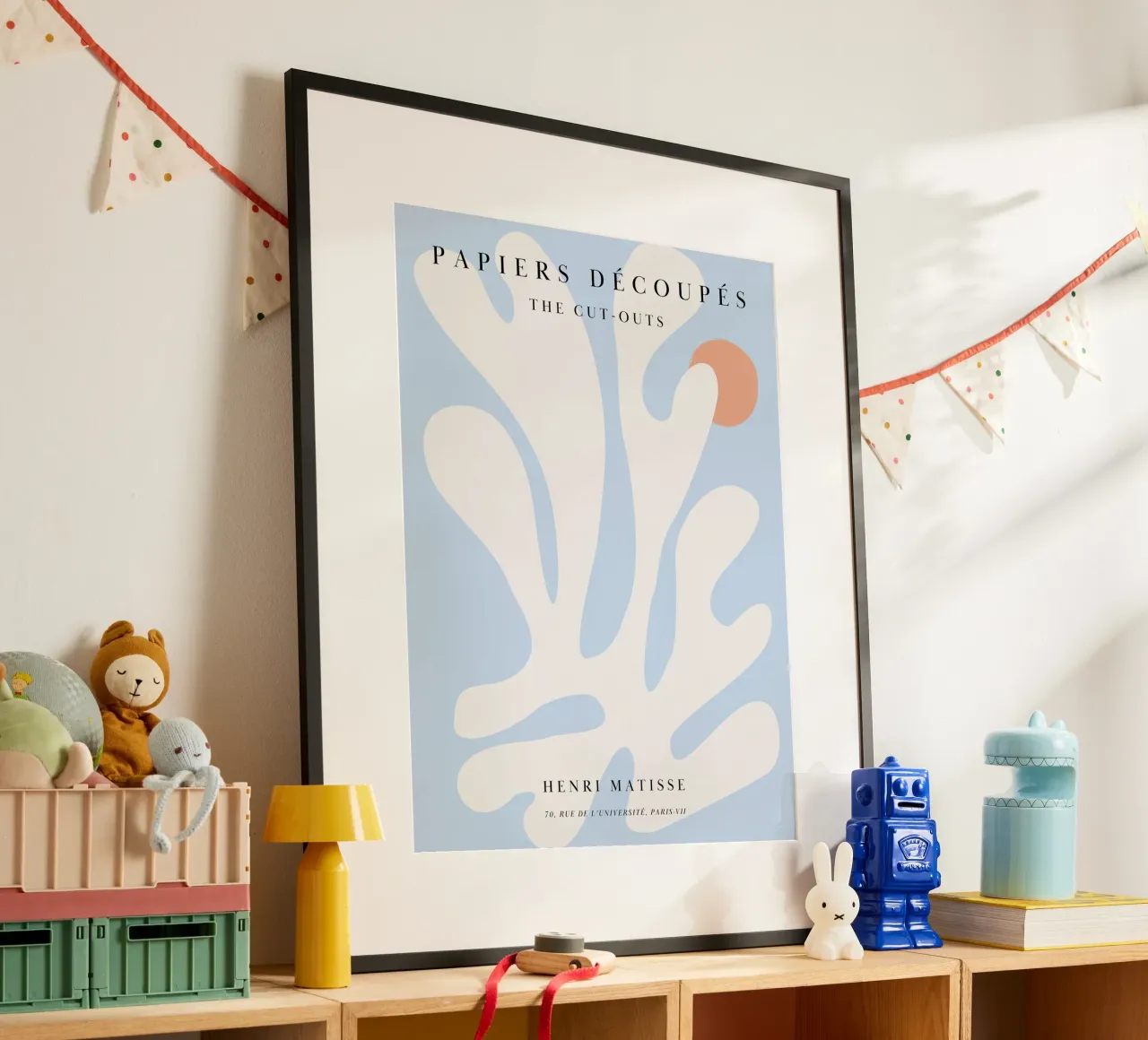 Matisse-inspired silhouette motif in soft colours hahnemühle by Whole©