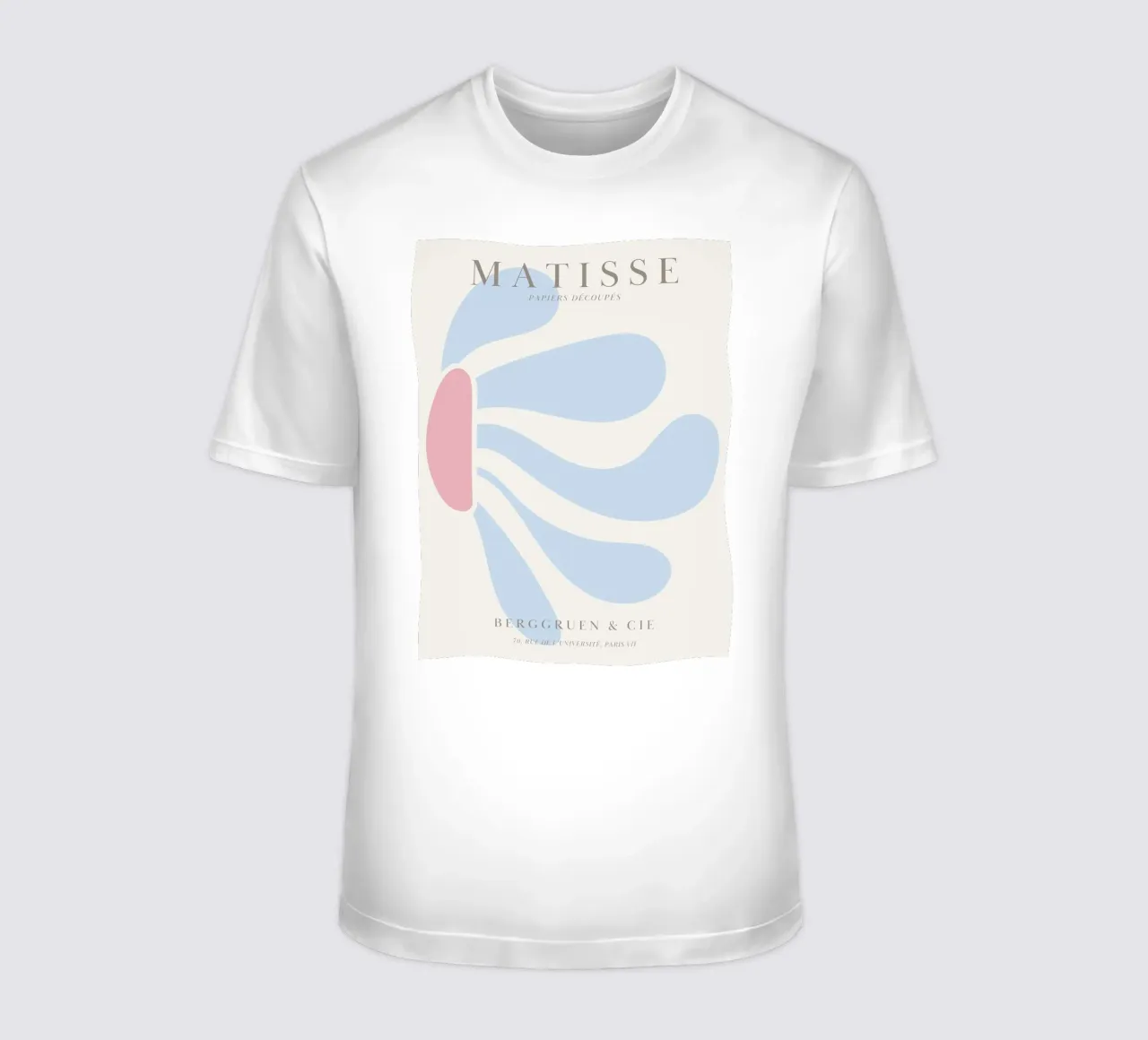 Abstracte bloemvorm - Op Matisse geïnspireerd ontwerp t-shirt van Whole©