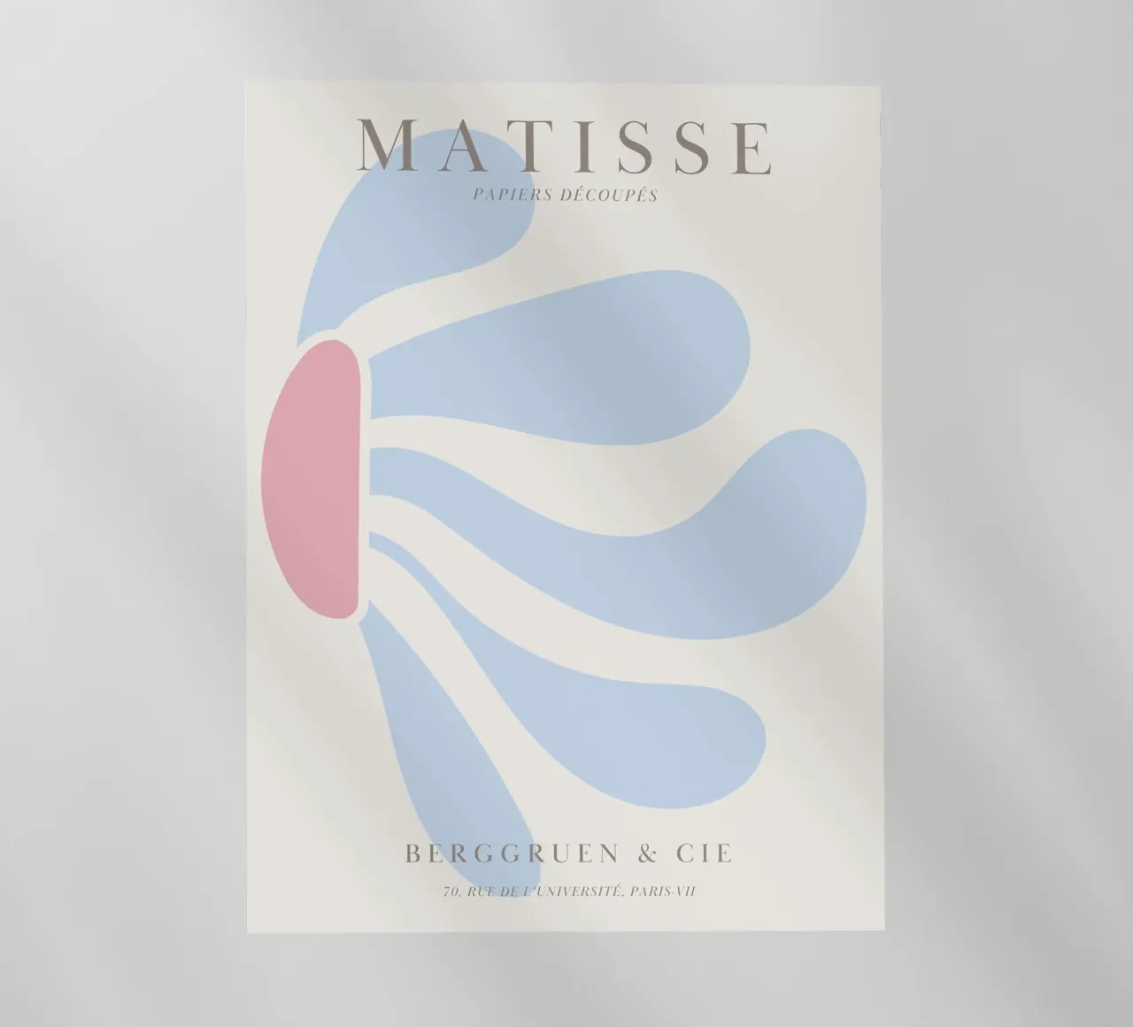 Abstract flower shape - Matisse inspired design backlit film by Whole©