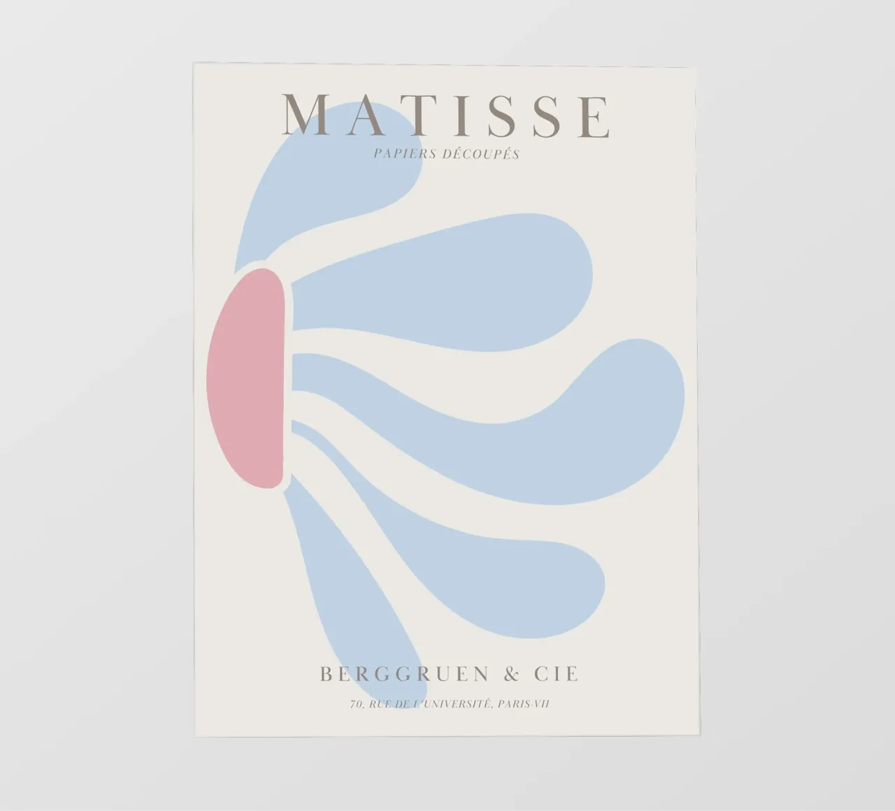 Abstract flower shape - Matisse inspired design backlit film by Whole©