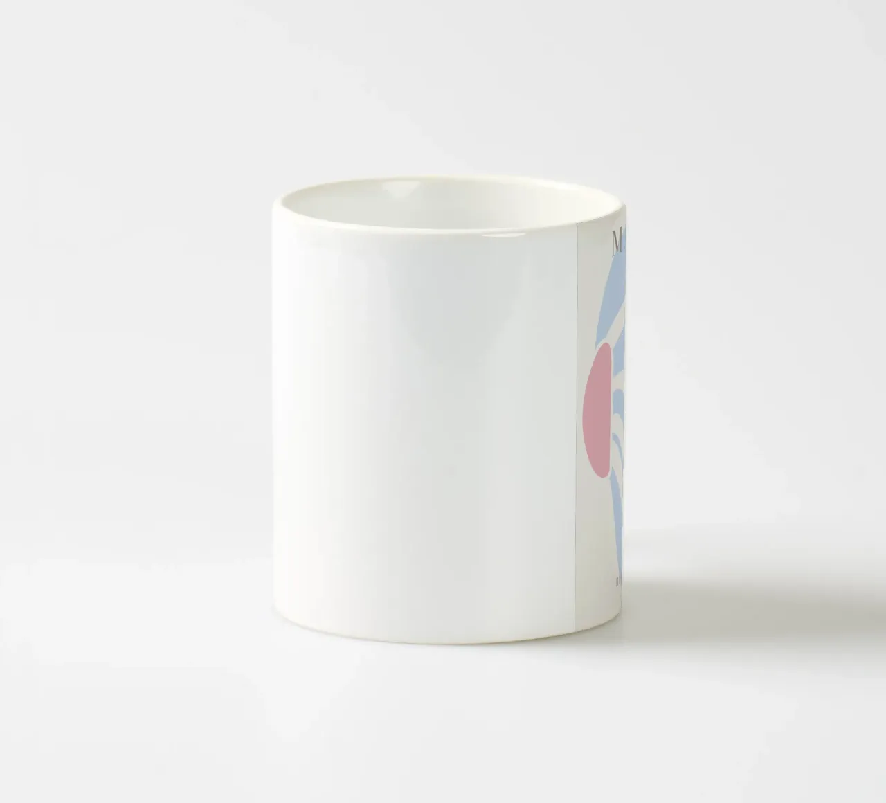 Abstracte bloemvorm - Op Matisse geïnspireerd ontwerp keramische mok van Whole©