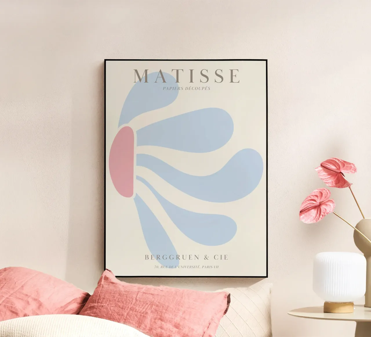 Abstracte bloemvorm - Op Matisse geïnspireerd ontwerp acryl van Whole©