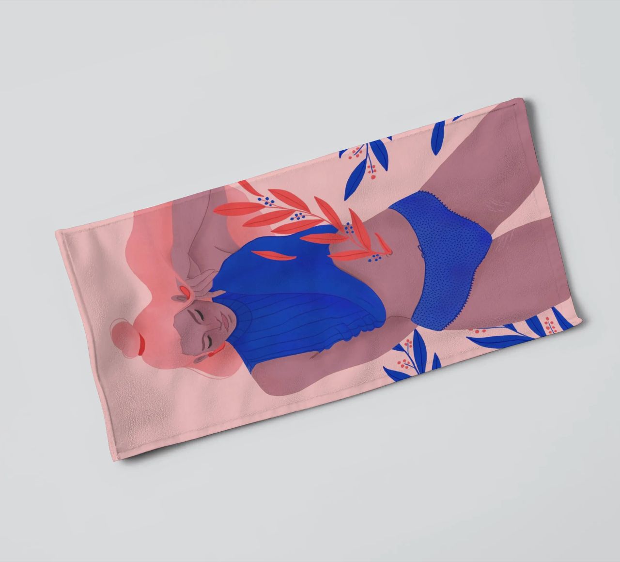 Veronika Grenzebach - Me quedo con los lagos en la mente toalla de baño de The Artcircle