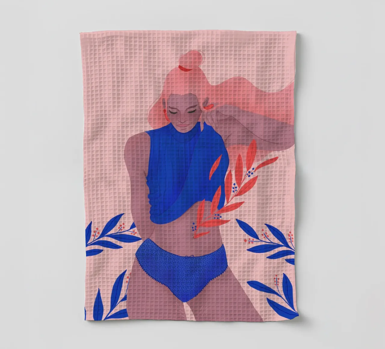 Veronika Grenzebach - Me quedo con los lagos en la mente paño de cocina de The Artcircle