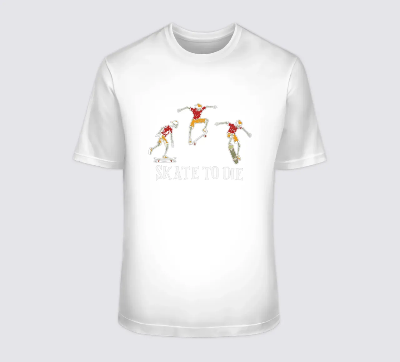 SKATE TO DIE t-shirt da edsonramosart