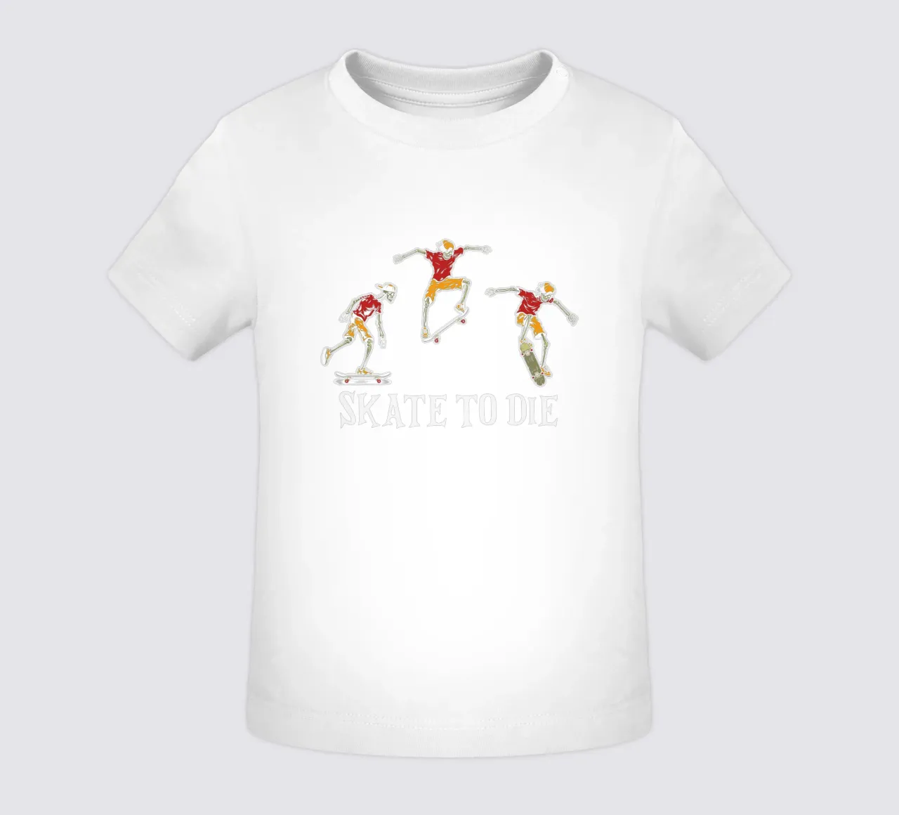 SKATE TO DIE maglietta neonato da edsonramosart