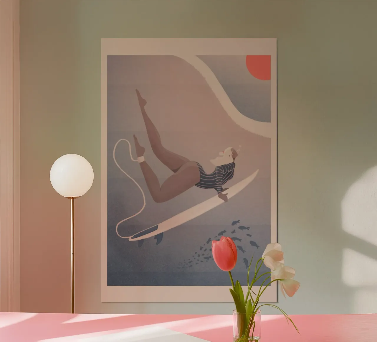 Veronika Grenzebach - Nel Blu poster con telaio in alluminio da The Artcircle