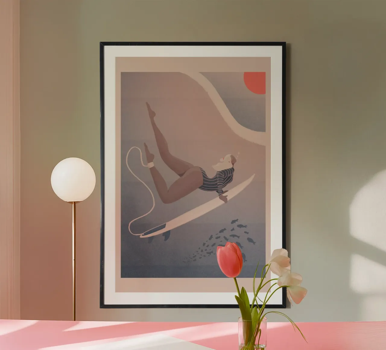 Veronika Grenzebach - Nel Blu poster con telaio in alluminio da The Artcircle