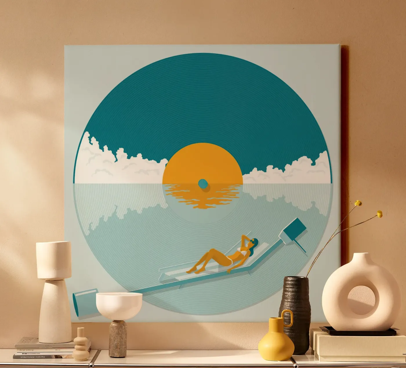 View Inside the Floppy Disk canvas van Gerarldking Mellisa