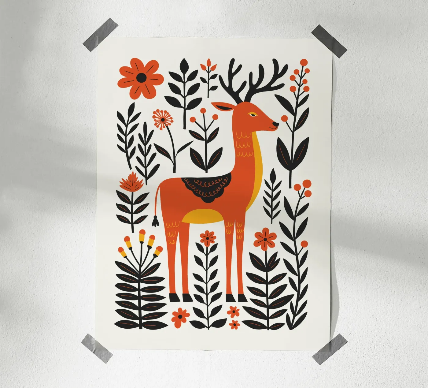 Nella foresta poster da Vector Hugo