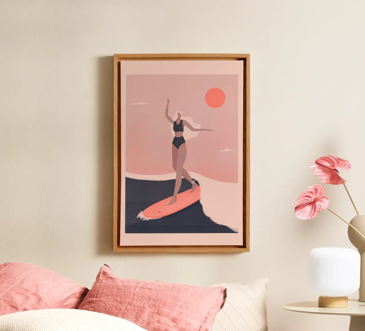 Veronika Grenzebach - Into the surf tela con Cornice a cassetta da The Artcircle
