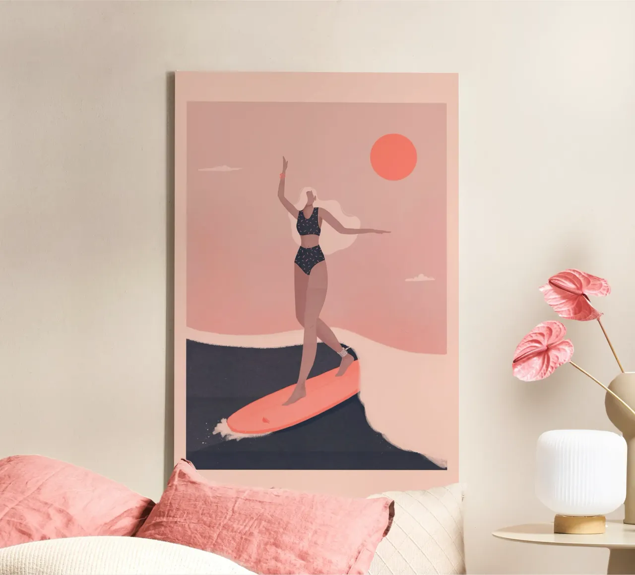 Veronika Grenzebach - Into the surf tela con Cornice a cassetta da The Artcircle