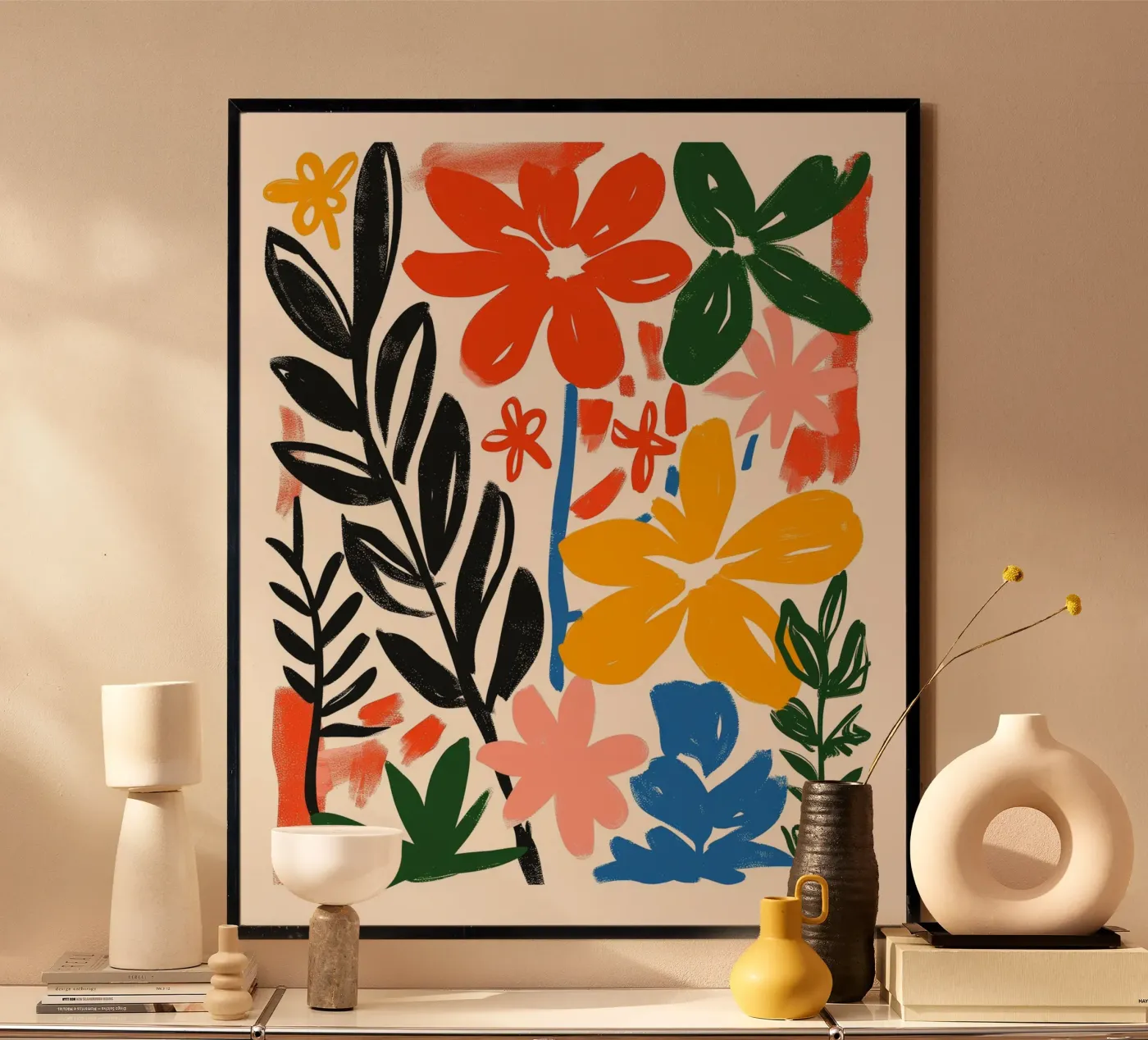 Wildblumen Poster von Folk & Bloom