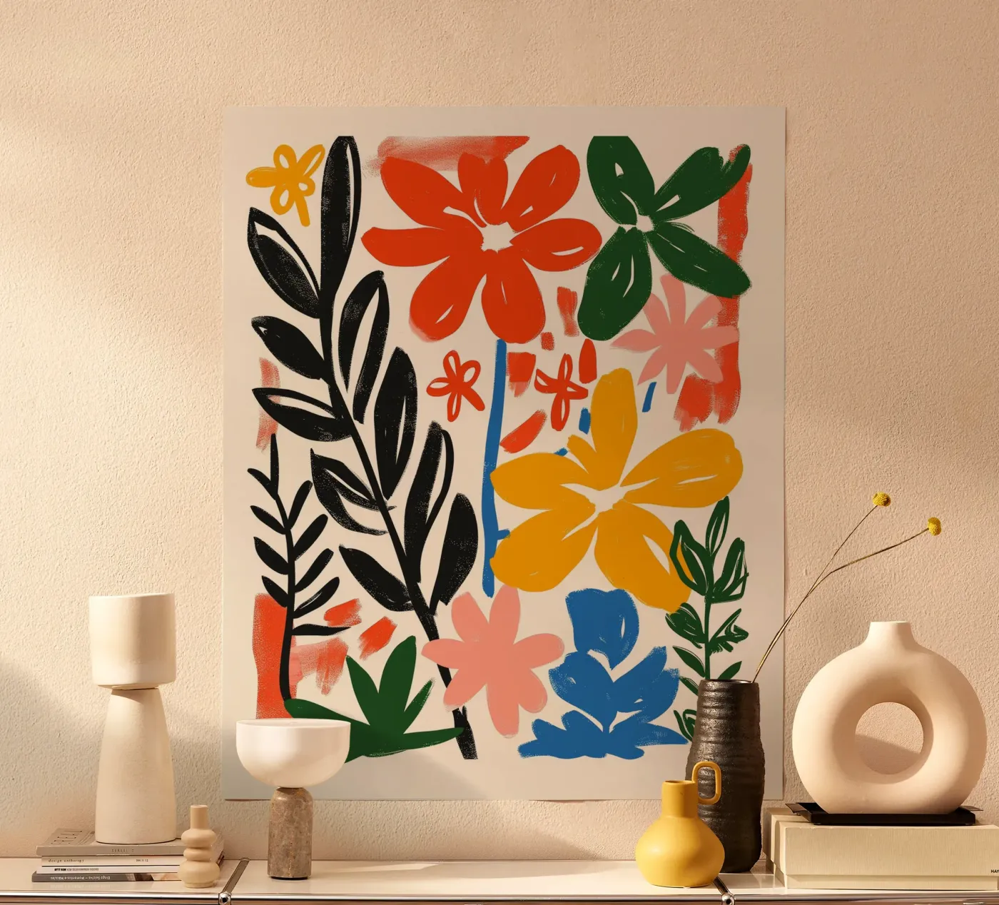 Wildblumen Poster von Folk & Bloom