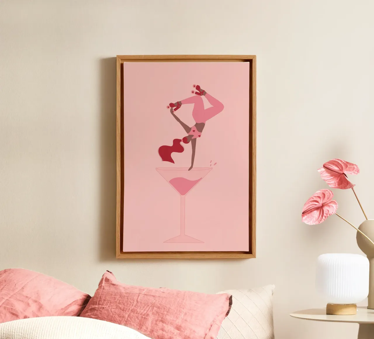 Veronika Grenzebach - Laten we feestvieren canvas met Baklijst van The Artcircle